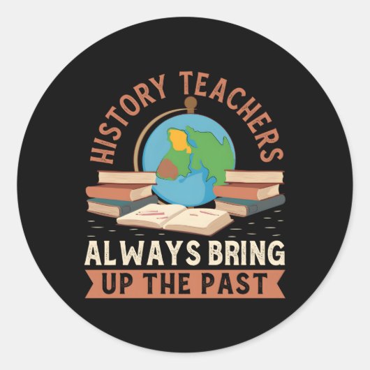 履歴先生は常に過去 ラウンドシール (正面)