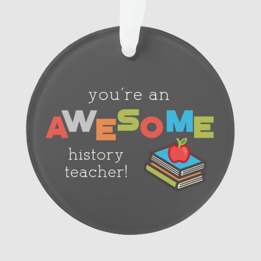 履歴先生感謝の日素晴らし, オーナメント (正面)