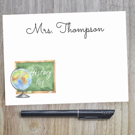 履歴先生感謝ギフトノート ポストイット