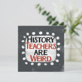 履歴先生風変わりはグリーティングカード カード (スタンド正面)