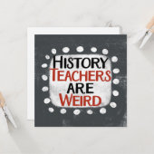 履歴先生風変わりはグリーティングカード カード (正面/裏面インサイチュ)