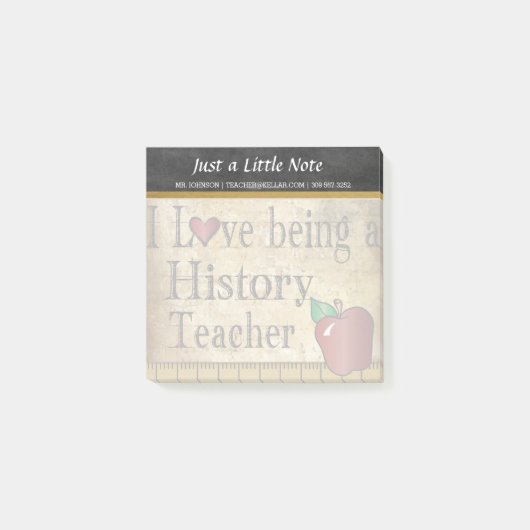 履歴先生 |ヴィンテージスタイル ポストイット (正面)