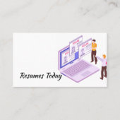 履歴書とポートフォリオライター 名刺 (裏面)