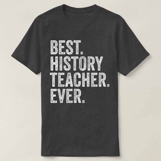 履歴最高の先生あり Tシャツ (デザイン正面)