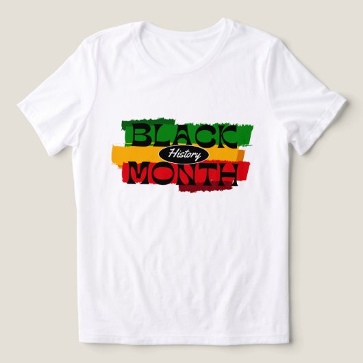 履歴月のTシャツの強化と教育 トライブレンドTシャツ (デザイン正面)