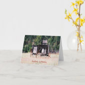 履歴金ゴールドラッシュワゴン…... カード (黄色い花)