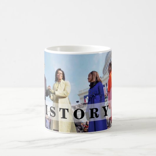 履歴:オバマ大統領が式典を発表 コーヒーマグカップ (中央)