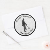 履歴YouTubeチャンネルをテーマにしたステッカーを発見 ラウンドシール (封筒)