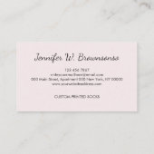 履物ガーリー水玉模様靴下 名刺 (裏面)