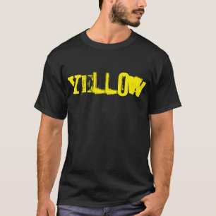 履物ファッション文字イエローフォントTシャツ Tシャツ