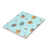 履物ファンキーカラフル夏ビーチサンダル タイル (側面)