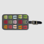 履物ファンキーカラフル夏ビーチサンダル ラゲッジタグ (正面横)