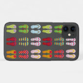 履物ファンキーカラフル夏ビーチサンダル Case-Mate iPhoneケース (裏面(横))
