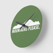 山々お願い ラウンド壁時計 (傾斜)