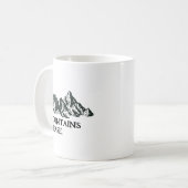 山々からの呼び声 コーヒーマグカップ (正面左)