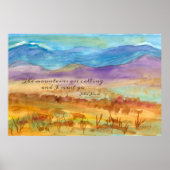 山々がジョン・ミュアを呼んでいる感動的 ポスター (正面)