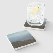 山々がブルーリッジマウンテンズを呼び出している自然 ストーンコースター (横)