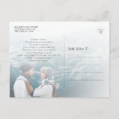 山々が写真の発表を結婚呼んでいた 案内ポストカード (裏面)