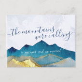 山々が写真の発表を結婚呼んでいた 案内ポストカード (正面)
