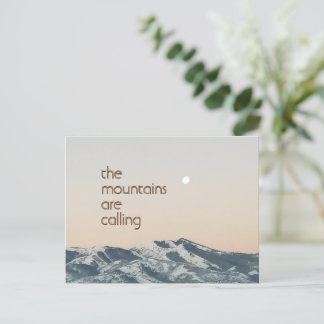 山々が写真はがきを呼んでいる ポストカード