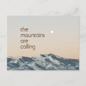 山々が写真はがきを呼んでいる ポストカード (正面)