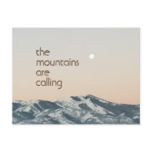 山々が写真はがきを呼んでいる