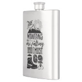 山々が呼び出している私はタイポグラフィ フラスク (左)