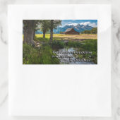 山々が呼び出している私は行かなければならない – ミュア 長方形シール (バッグ)