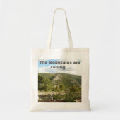 山々が呼び出している:屋外テーマのトートバッグ トートバッグ (正面)