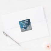 山々が呼び出し、私はステッカーに行かなければならない スクエアシール (封筒)