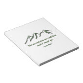 山々が呼び出し/雪の積もったmtns ノートパッド (アングル)