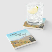 山々が呼び寄せていて行かねばならない。 ストーンコースター (横)