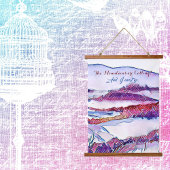 山々が呼び寄せているから僕はウォールアートに行かなければならない 吊り下げ型タペストリー