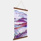 山々が呼び寄せているから僕はウォールアートに行かなければならない 吊り下げ型タペストリー (傾斜あり)