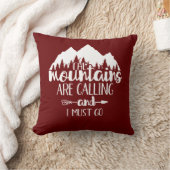 山々が呼び寄せているから真っ赤に染まらなけりゃならぬ クッション (ブランケット)