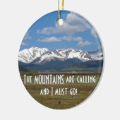山々が呼んでいる…オーナメント セラミックオーナメント (左)