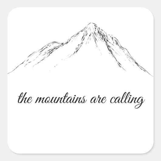 山々が呼んでいる スクエアシール (正面)