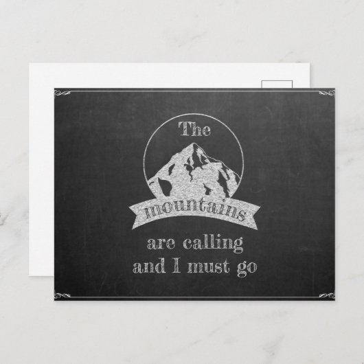山々が呼んでいる ポストカード (正面/裏面)