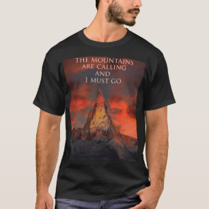 山々が呼んでるからTシャツを脱がねばならぬ Tシャツ