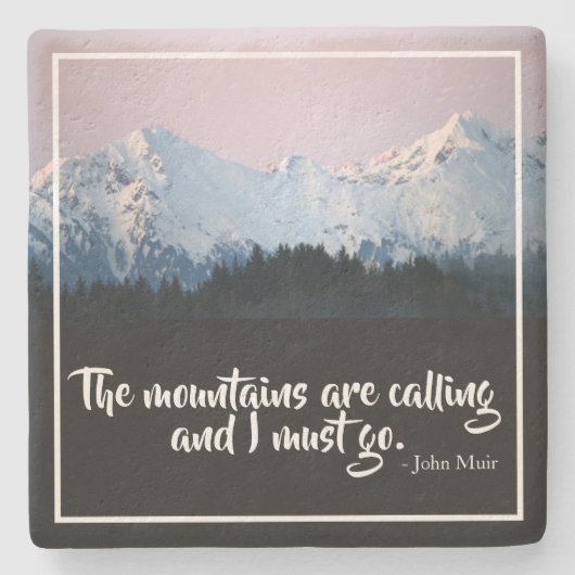 山々が石コースターを呼んでいる ストーンコースター (正面)