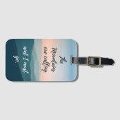 山々が荷札を呼んでいる ラゲッジタグ (正面横)