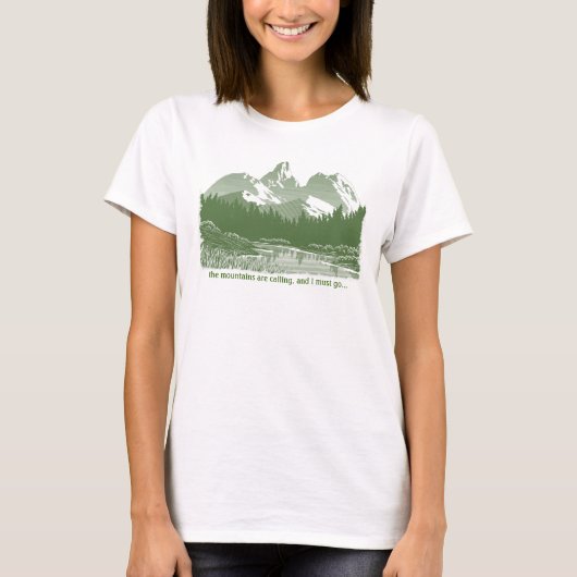 山々が…デザインTシャツ Tシャツ (正面)