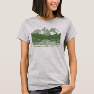 山々が…デザインTシャツ Tシャツ