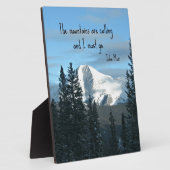 山々が… フォトプラーク (側面)