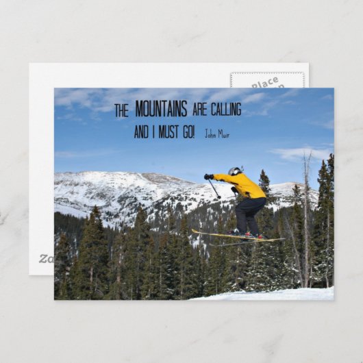 山々が… ポストカード (正面/裏面)