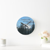山々が… ラウンド壁時計 (ホーム)