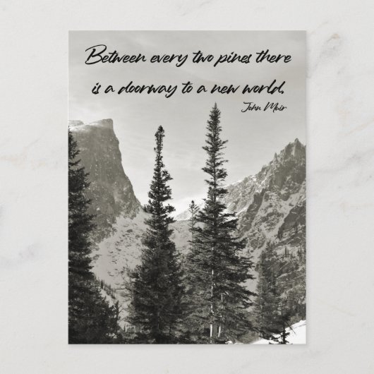 山々に広がる新世界への扉 ポストカード (正面)