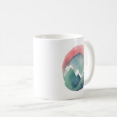 山々に抱かれての夜明け コーヒーマグカップ (正面右)