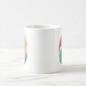 山々に抱かれての夜明け コーヒーマグカップ (中央)