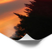 山々に煙のモヤがかかる夕焼け... ポスター (コーナー)